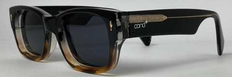 Óculos de Sol Feminino UV400 Acetato Italiano Preto/Chá - CandStoreBR