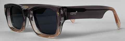 Óculos de Sol Feminino UV400 Acetato Italiano Cinza Transparente - CandStoreBR