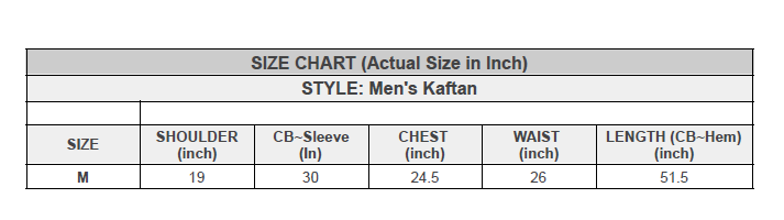 Men's Kaftan Size