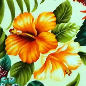 Yellow Hibiscus on Fabric