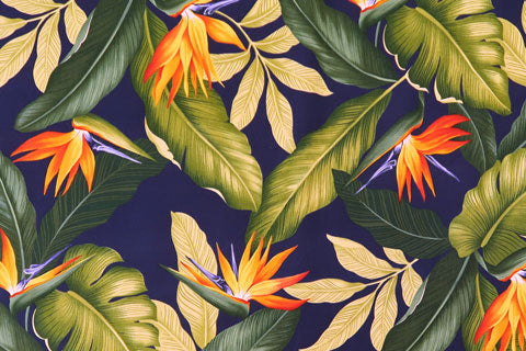 birds of paradise print fabric