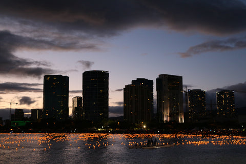 Lantern Floating Festival at Ala Moana Beach Park