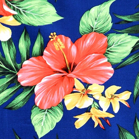 Red Hibiscus on Fabric