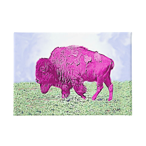 Bison Art - Bright Pink Bison