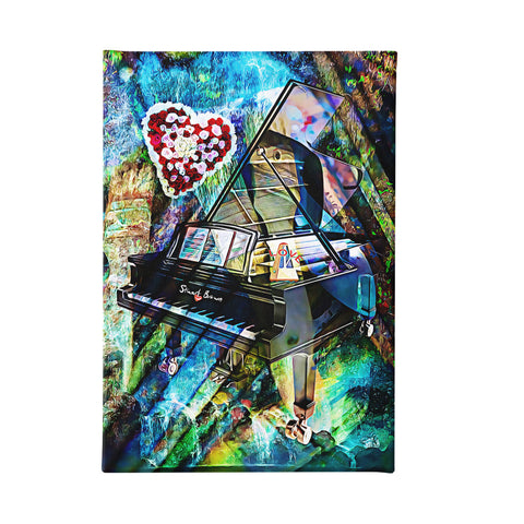 Love Piano Love Art - Piano Art Print