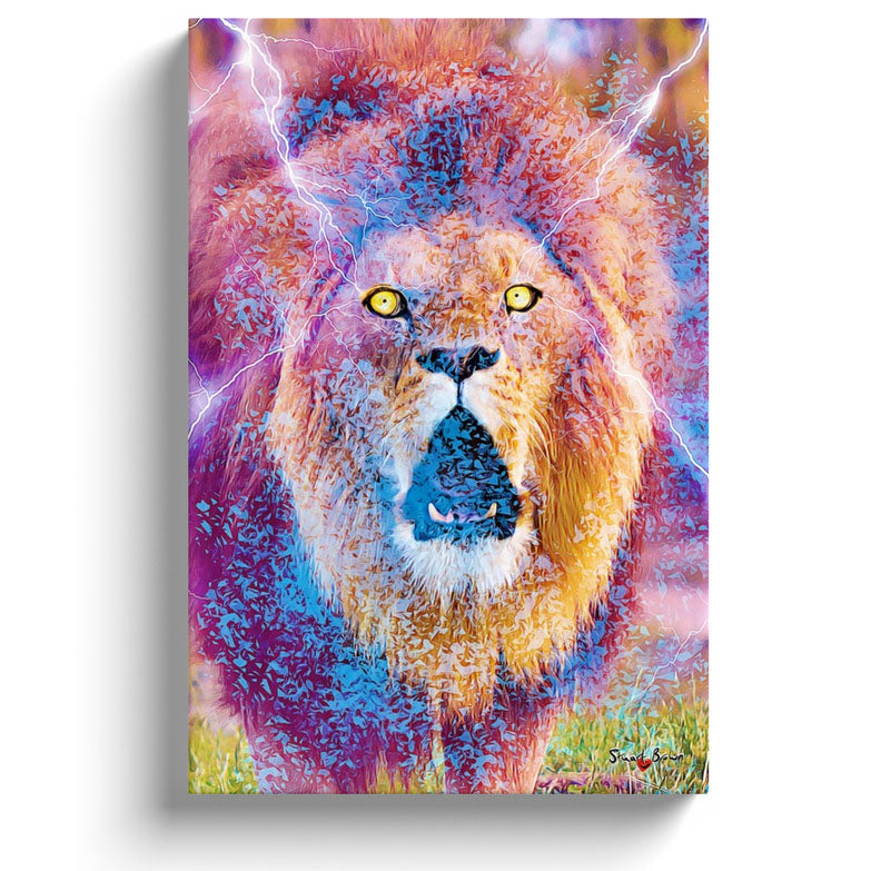 The Lion with the Lightning Eyes - Wall Art Print – 