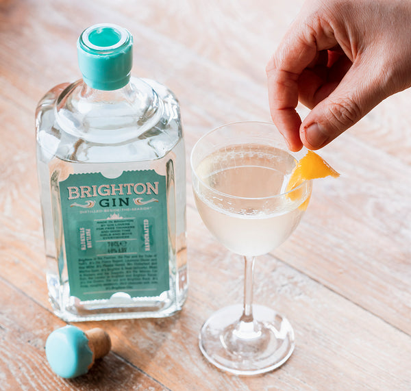 Brighton Gin Burnt Martini Cocktail