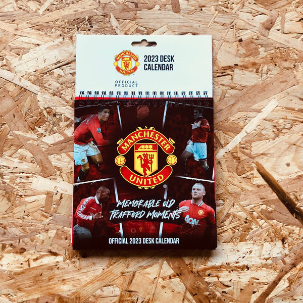 Manchester United FC 2023 Desk Calendar Stanchion