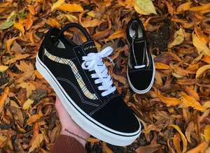 custom burberry vans