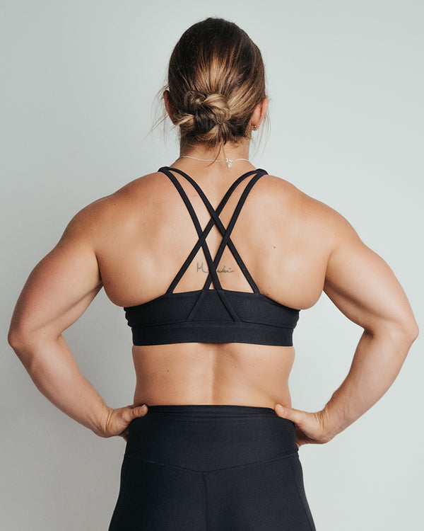 Danysu Backless Longline Sports Bras Light Support Strappy Sexy Padded  Workout Cropped Top, #1.crisscross Black, Small : : Fashion