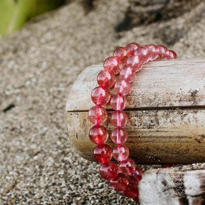 Strawberry Quartz Emotional Healing Bracelet by Conscious Items