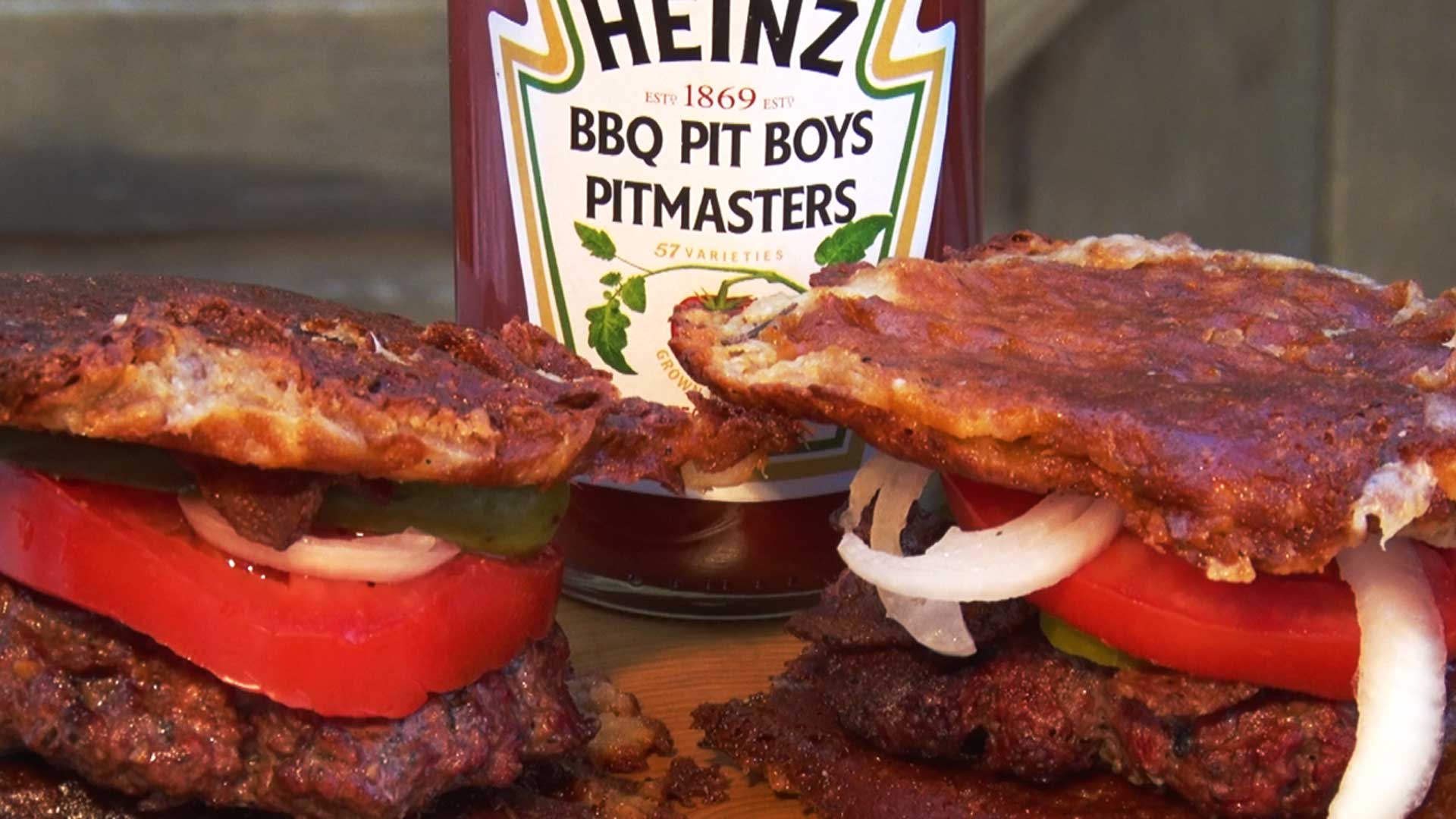 Fried Cheese Burgers q Pit Boys