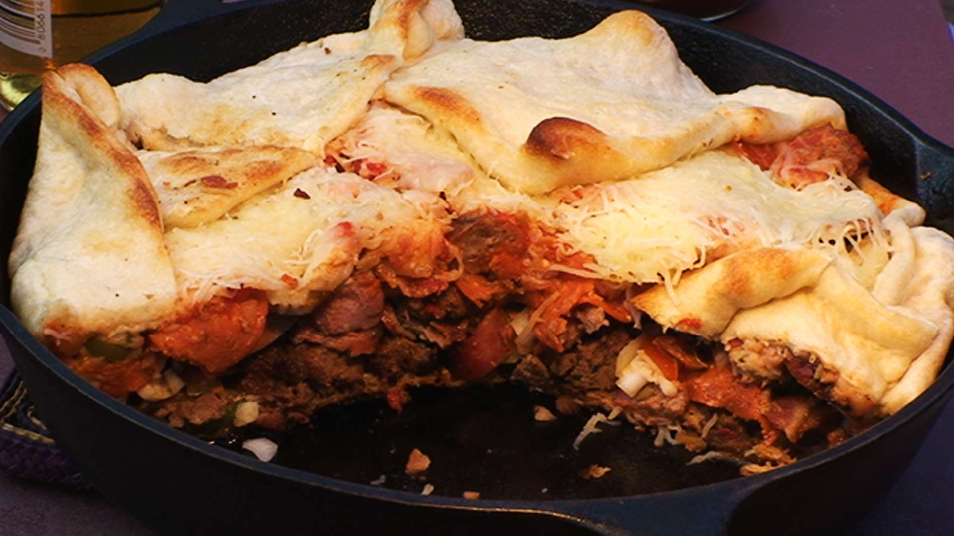 Cast-Iron Deep Dish Pizza! Paleo Pie Perfection!