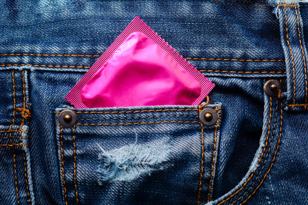 Jeans 5th Pocket with Pink Condom