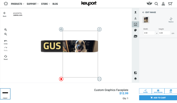 Create your very own Keyport compatible custom Faceplate