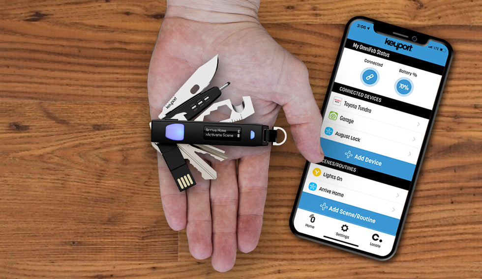 Keyport Pivot 2.0 with OmniFob universal smart remote and app