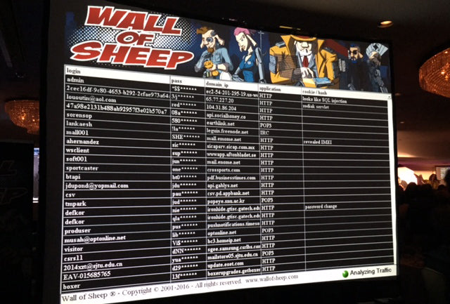 DEF CON Wall of Sheep