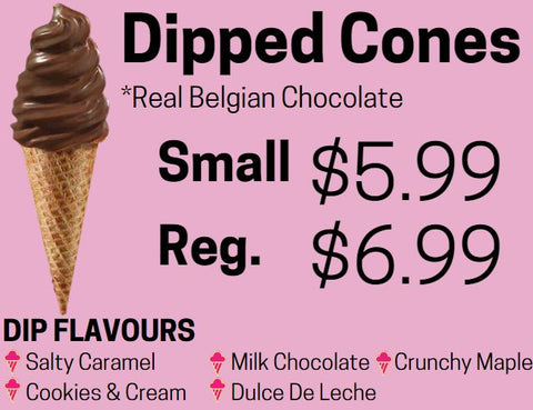 Cost foe dipped cones | Bigley's Sweet Treats, Bobcaygeon
