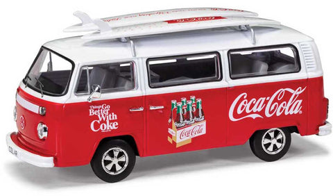 Corgi CC02746 Coca-Cola Volkswagen Campervan Type 2 (T2) Bay Window - Surf Van