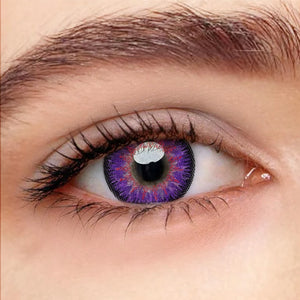 Nonno Purple Prescription Yearly Colored Contact Lenses