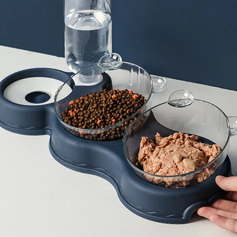 Automatic pet water bowl and food bowl / Minikauf.ch