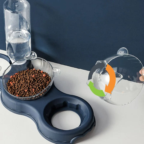 Automatic pet water bowl and food bowl / Minikauf.ch