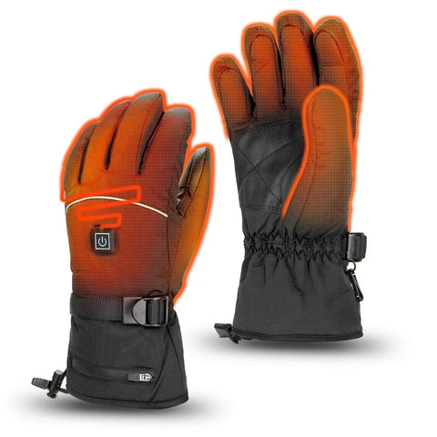 Heated winter gloves with battery compartment / Minikauf.ch