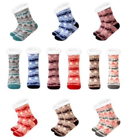 Fluffy plush winter socks / Minikauf.ch