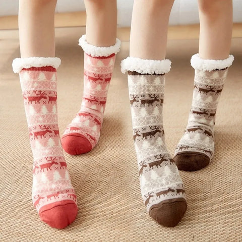 Fluffy plush winter socks / Minikauf.ch