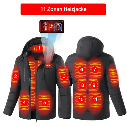 Intelligent heated thermal jacket, 11 zones / Minikauf.ch