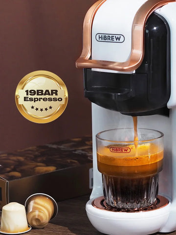 Capsule coffee & espresso machine *HiBREW* / Minikauf.ch
