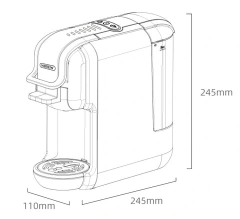 Kapsel Kaffee- & Espressomaschine *HiBREW* / Minikauf.ch