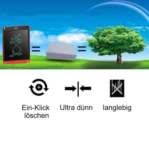 Farbige LCD Schreib- und Lerntafel, Elektronische Zeichnungen / Minikauf.ch