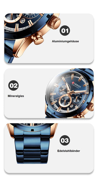 Männer Chronograph Armbanduhr / Minikauf.ch