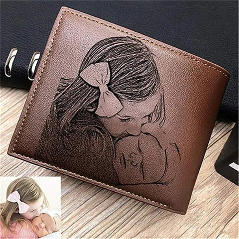 Personalized wallet with photo & text / Minikauf.ch