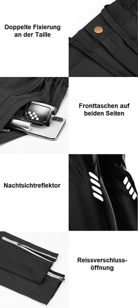 Elastische & reflektierende Fahrrad Sporthosen / Minikauf.ch