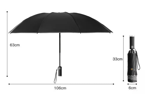Regenschirm mit LED-Taschenlampe / Minikauf.ch