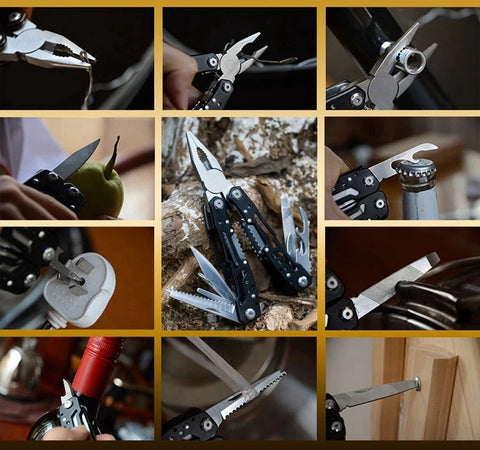 Pocket knife set, multi tool, pliers, screwdriver, can opener etc. / Minikauf.ch