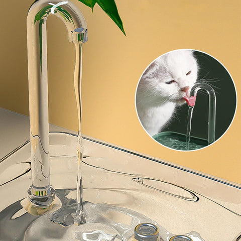 Transparent USB cat fountain, automatic water dispenser / Minikauf.ch