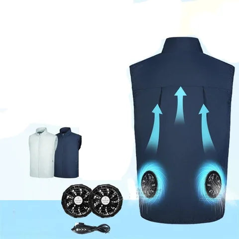 USB cooling vest with fans / Minikauf.ch