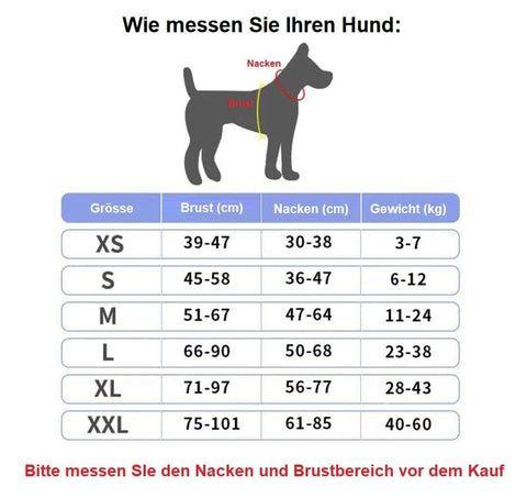 Dog harness personalized - reflective with name & phone number / Minikauf.ch