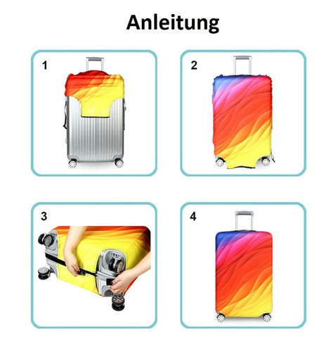 Reisekofferschutzhülle, schützt vor Schmutz, Beschädigungen / Minikauf.ch