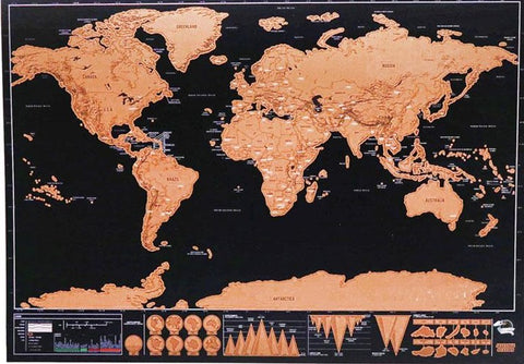 World map for scratching / Minikauf.ch