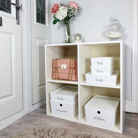 storage box with lid and custom personalised wording