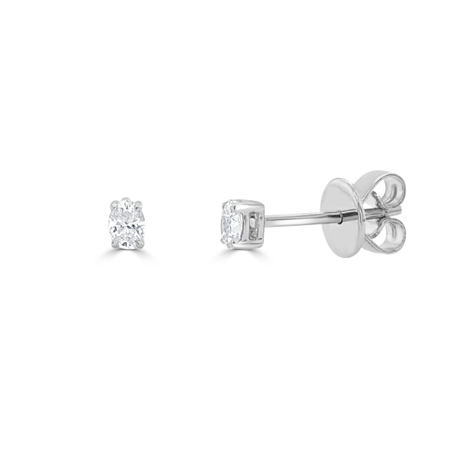 Oval Diamond Stud Earrings – RW Fine Jewelry
