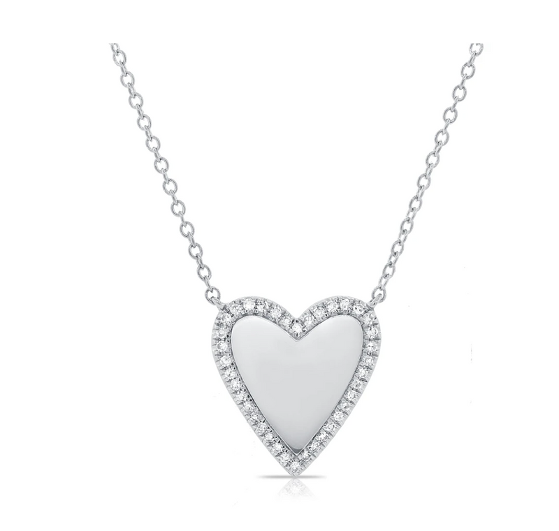 Heart Of Gold Diamond Heart Necklace Ringwraps