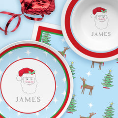 Santa Plate Set