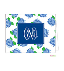 Nantucket Blue Monogrammed Note