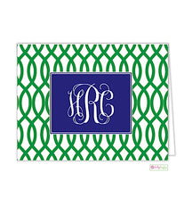 Garden Gate Monogrammed Note