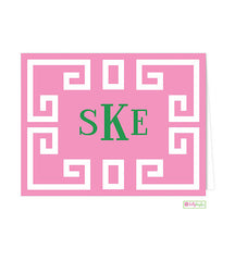 Framed Key Monogrammed Note